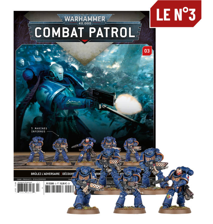 Le N°3 : Le fascicule + Le kit pour réaliser 5 Marines Infernus